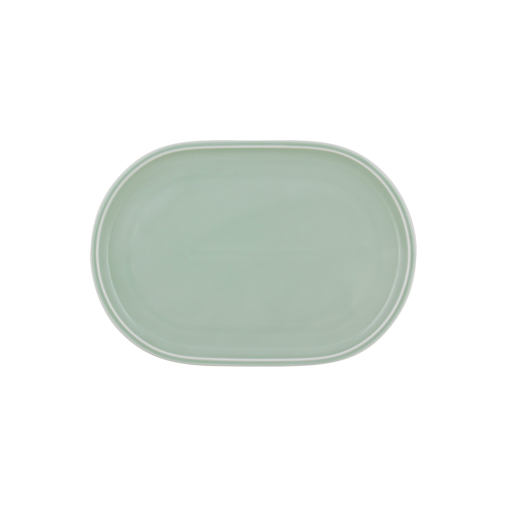 Shiro Glaze Frost, Coupplatte oval 232 x 161 mm